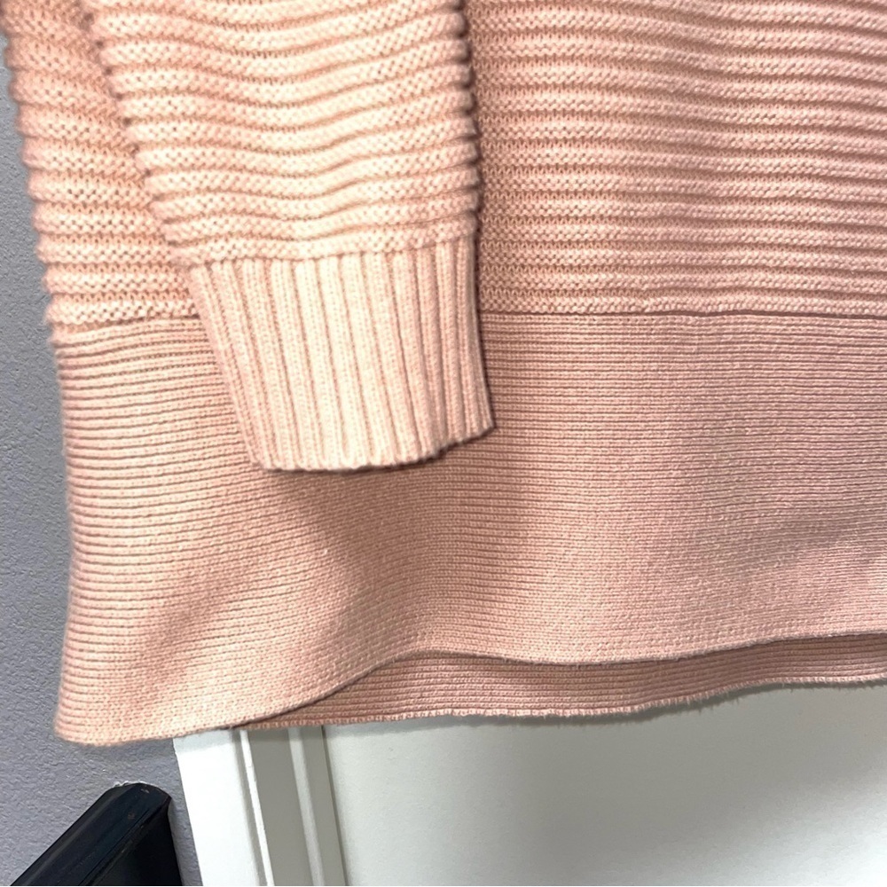 Vince Camuto Soft Knit Dusty Rose Cowl Neck Sweater Oversized Size Small - Picture 7 of 11